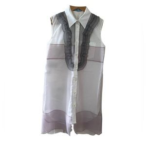 PRADA Cotton And Tulle Dress